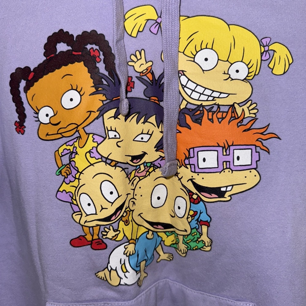 Nickelodeon Rugrats Hoodie Kids XS. Purple Pullover